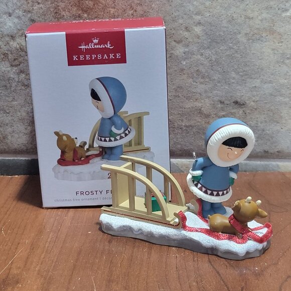 Hallmark Christmas Ornament Frosty Friends Frosty Reindeer Pal 2022 - Picture 1 of 12